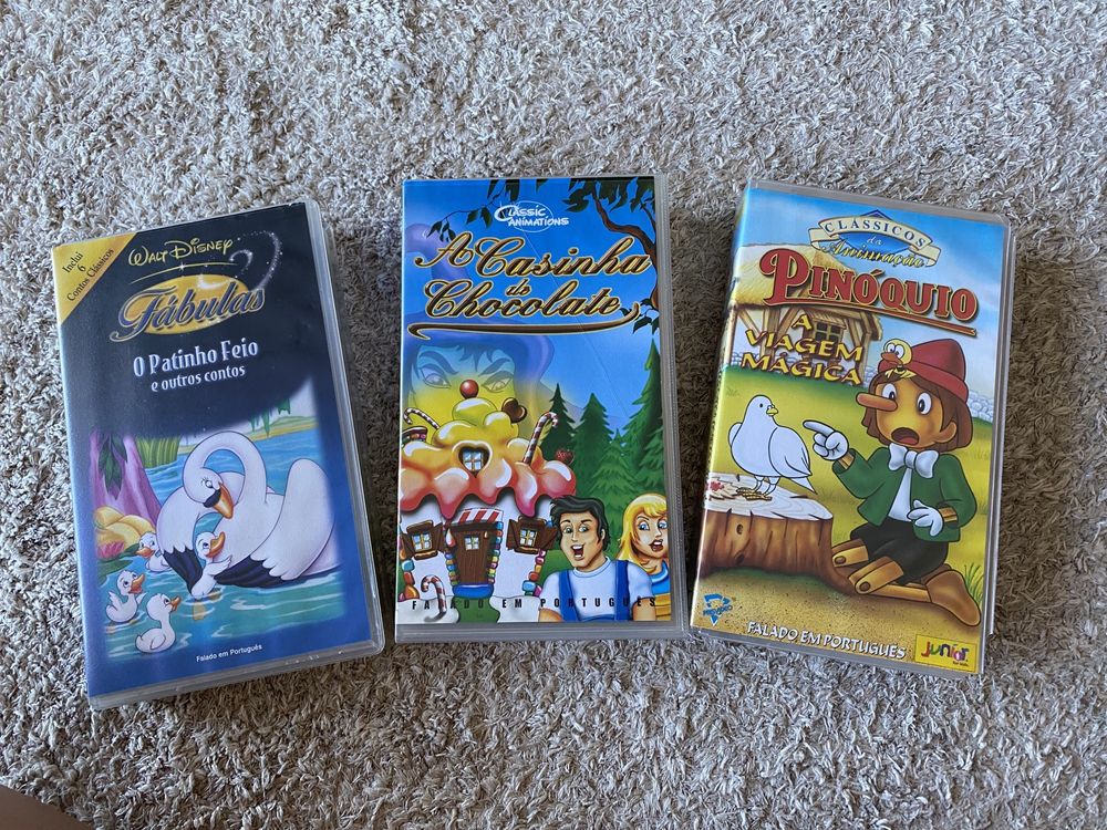 3 Cassetes VHS de Clássicos