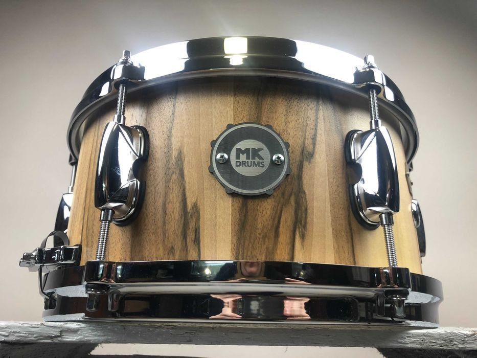 MK-Drums - Custom Stave Snare 12” x 6,5” - Walnut - Werbel Klepkowy