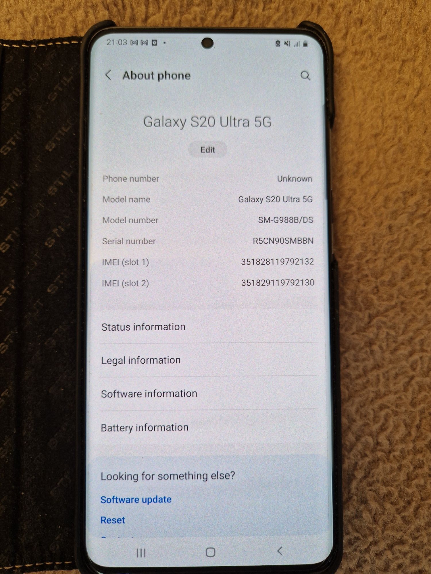 Samsung galaxy s20 ultra 5g uzywany niecałe 4 miesiące bateria jak no