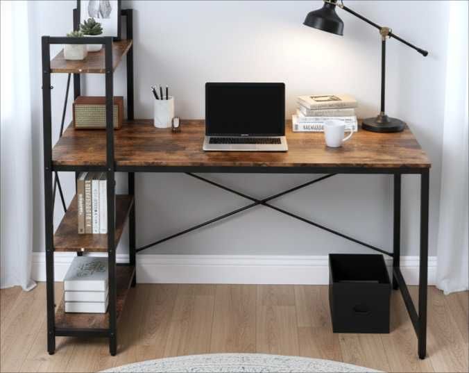 NOWE Biurko Gamingowe Metalowe Komputerowe Meble Szkolne Loft Okazja