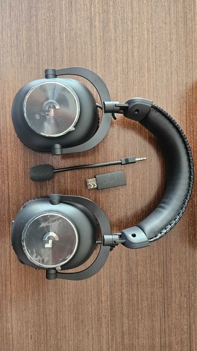 Słuchawki Logitech Pro X2 Lightspeed czarne - prawie nowe, komplet