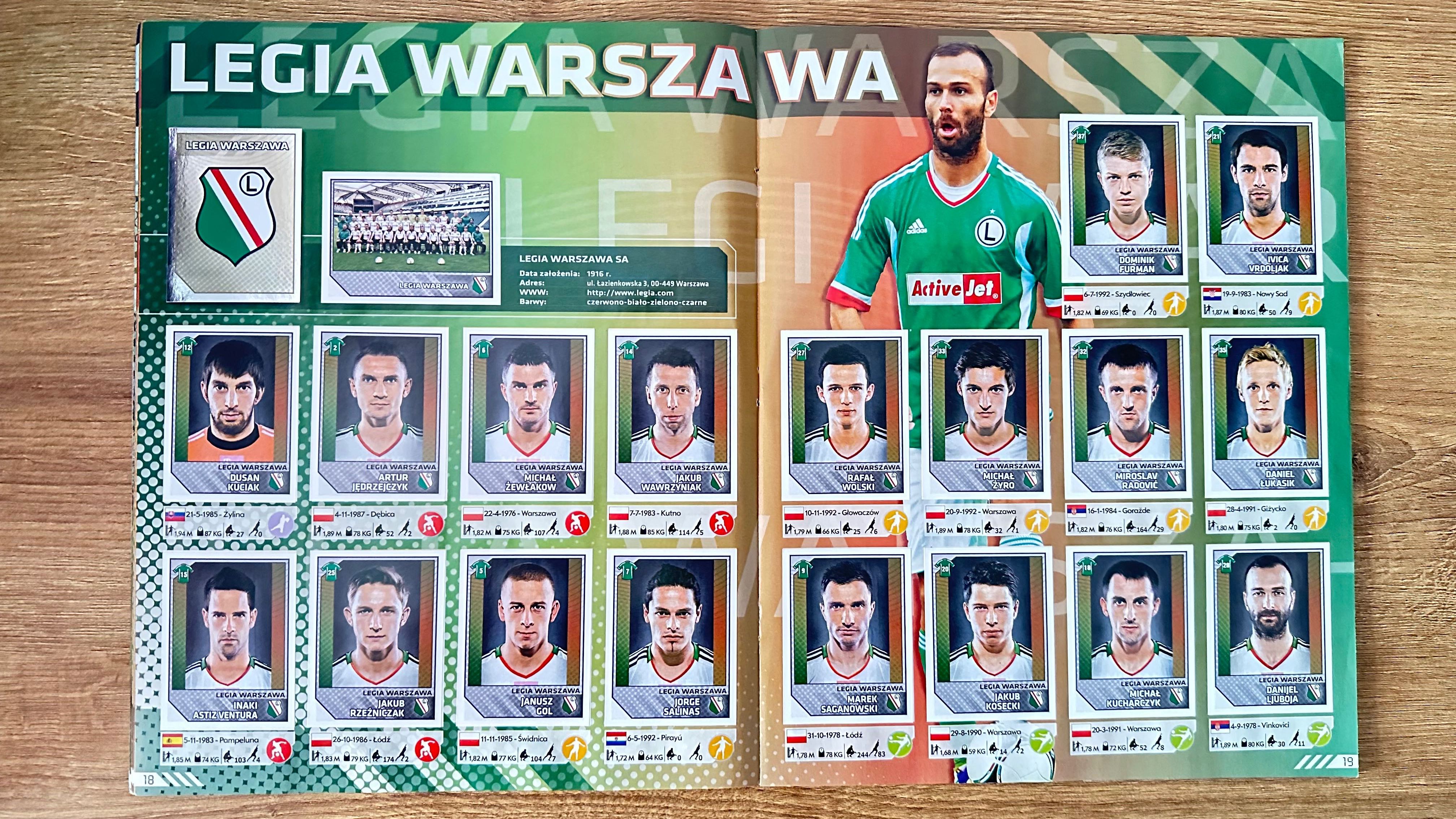 T-Mobile Ekstraklasa 2013 album do wyklejania PANINI kompletny 340/340