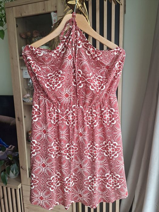 Sukienka na plażę letnia lekka zawiązywana Reserved L 40 XL 42 wiskoza