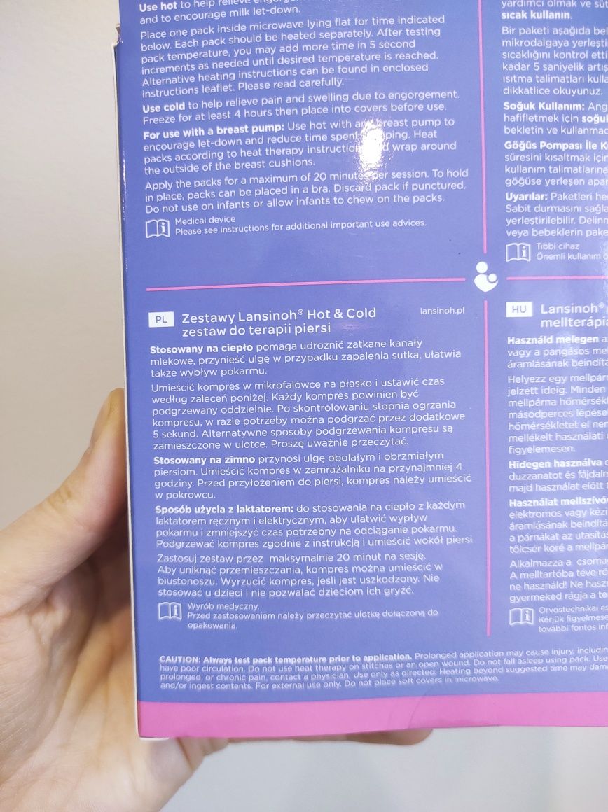 LANSINOH Kompres żelowy na piersi THERAPEARL 3 w 1