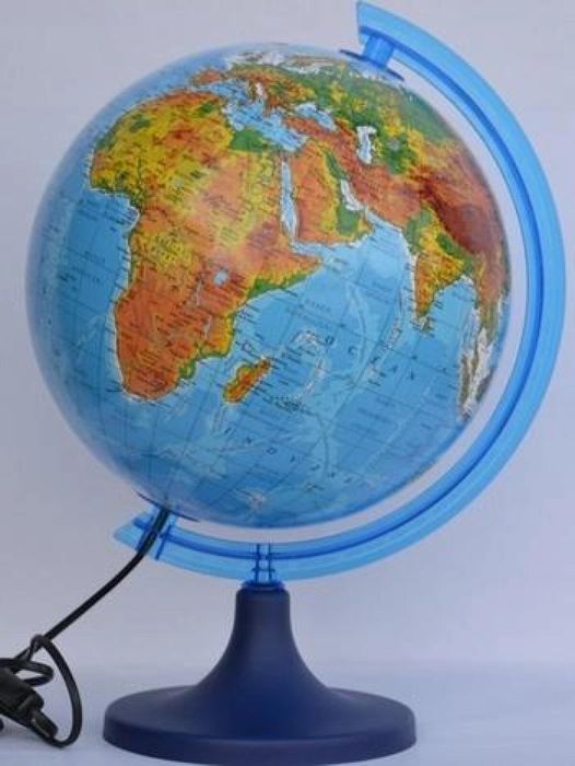 Globus fizyczny podświetlany 25 cm Zachem