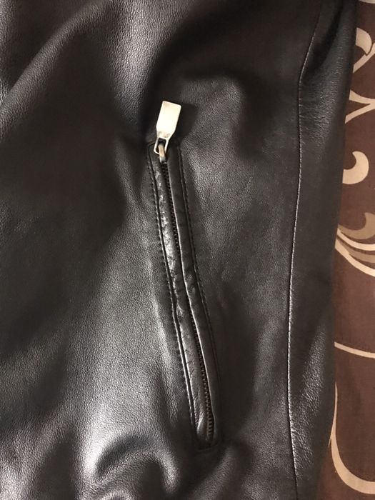 Кожаная куртка Zara S