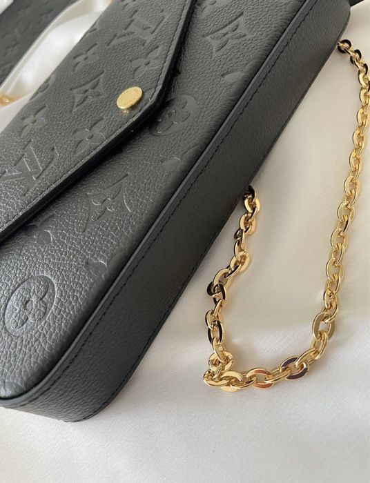Клатч черный LV Луи Витон оригинал Louis Vuitton б/у