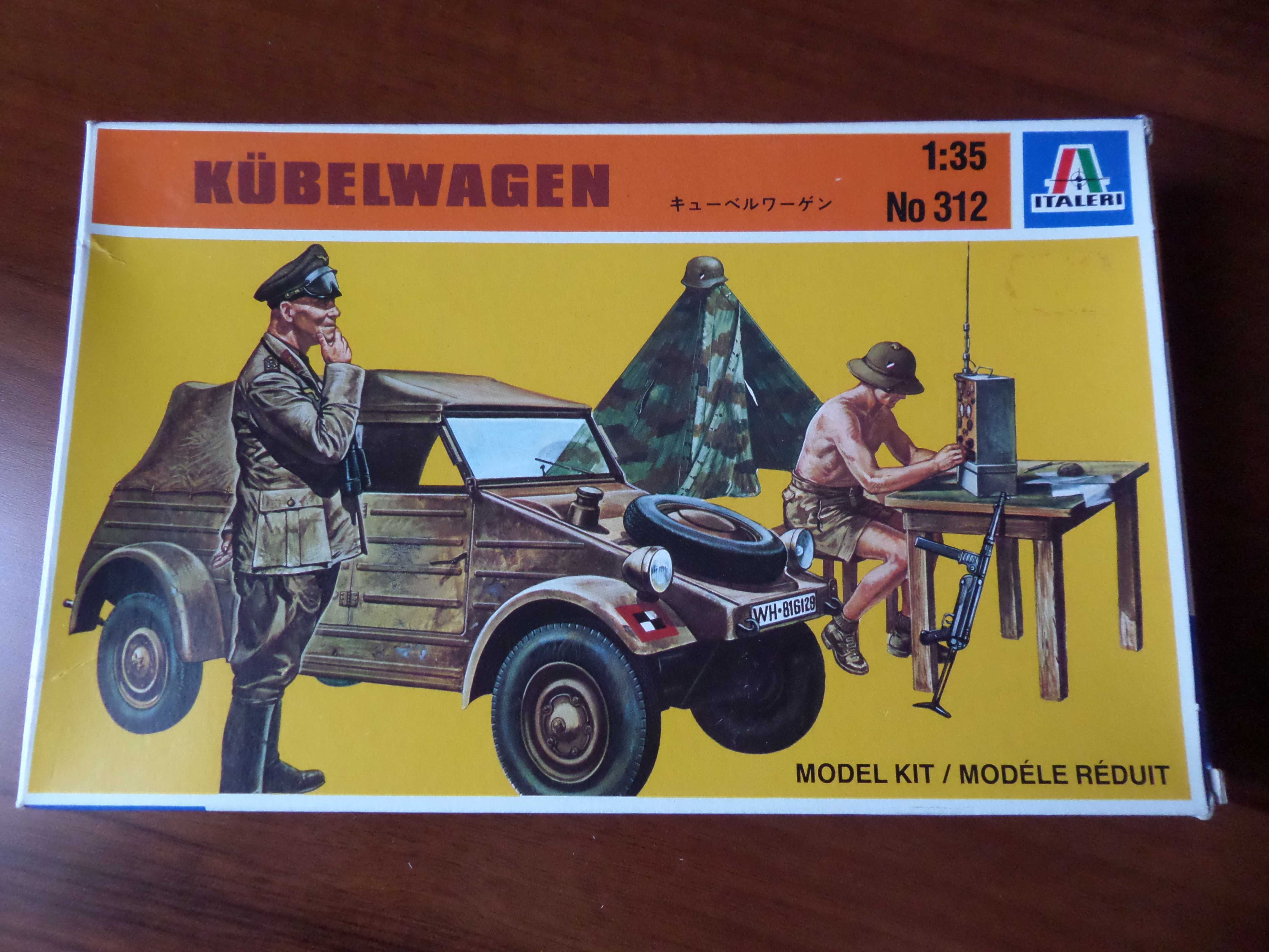 Model Kubelwagen plus figurki Africa Korps w skali 1:35