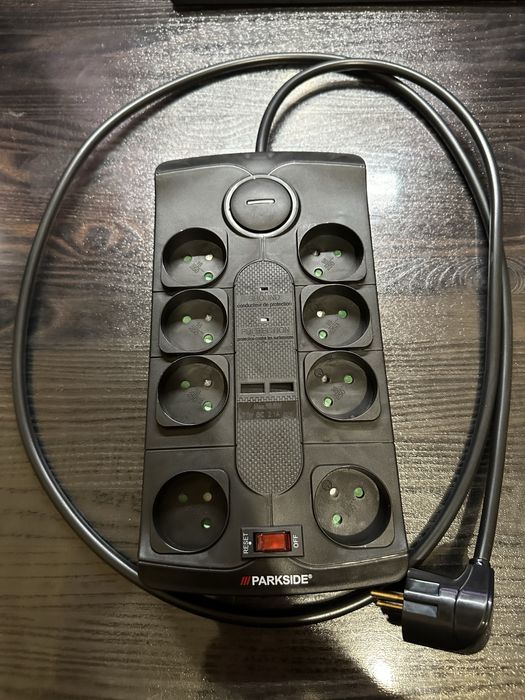 Защитный сетевой фильтр на 25А для ПК ДК Hi-fi 8 10 розеток