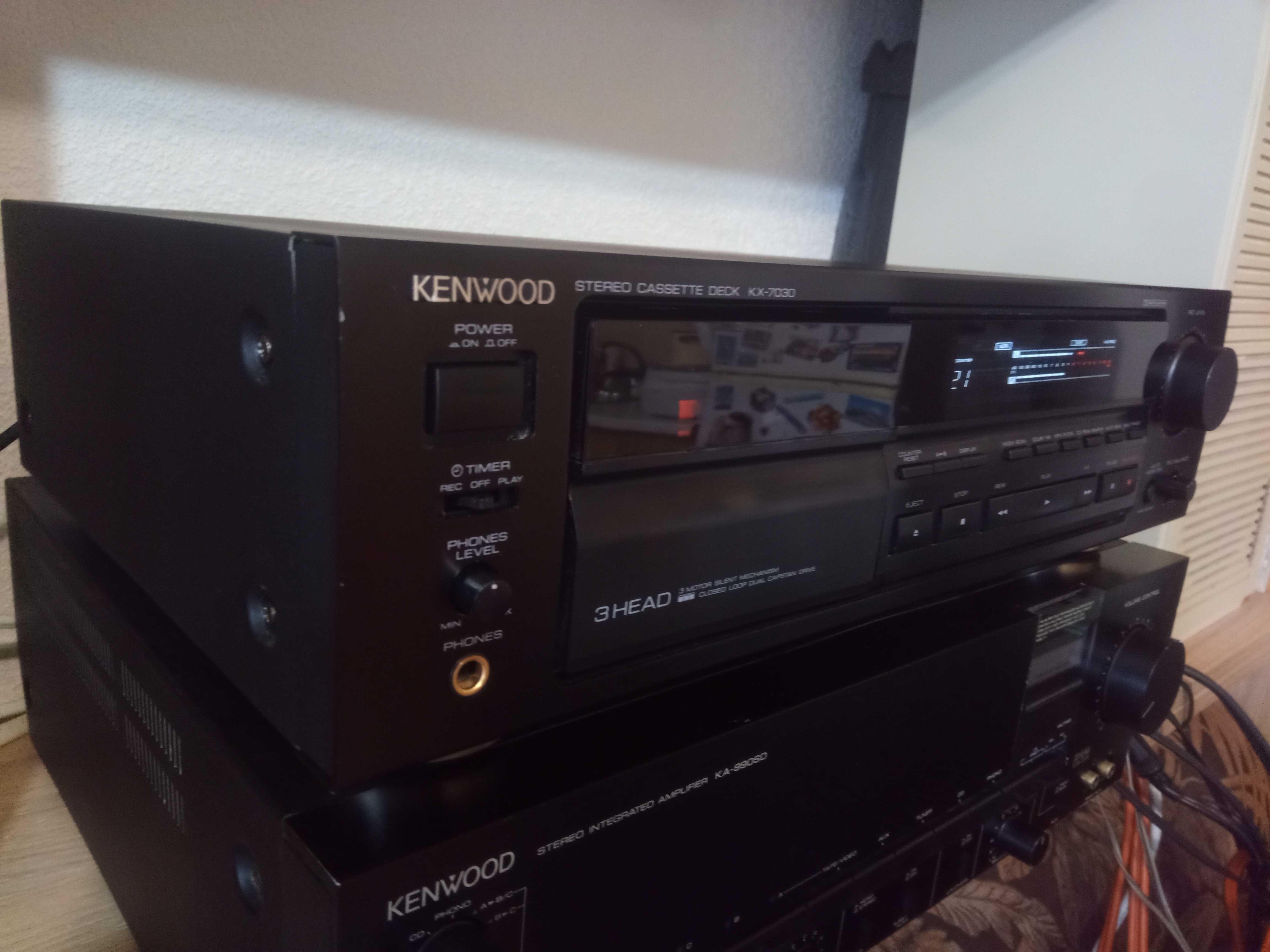 Kenwood KX-7030 касетна дека 3-Head 4-Motor