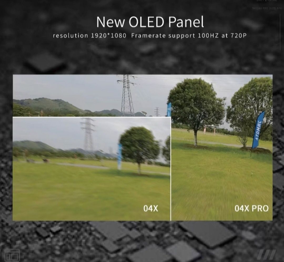 Очки SKYZONE SKY04X PRO OLED Steady View V3.3 Goggles, 5.8G.