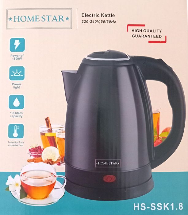 Czajnik Homestar  Czarny 1,8L