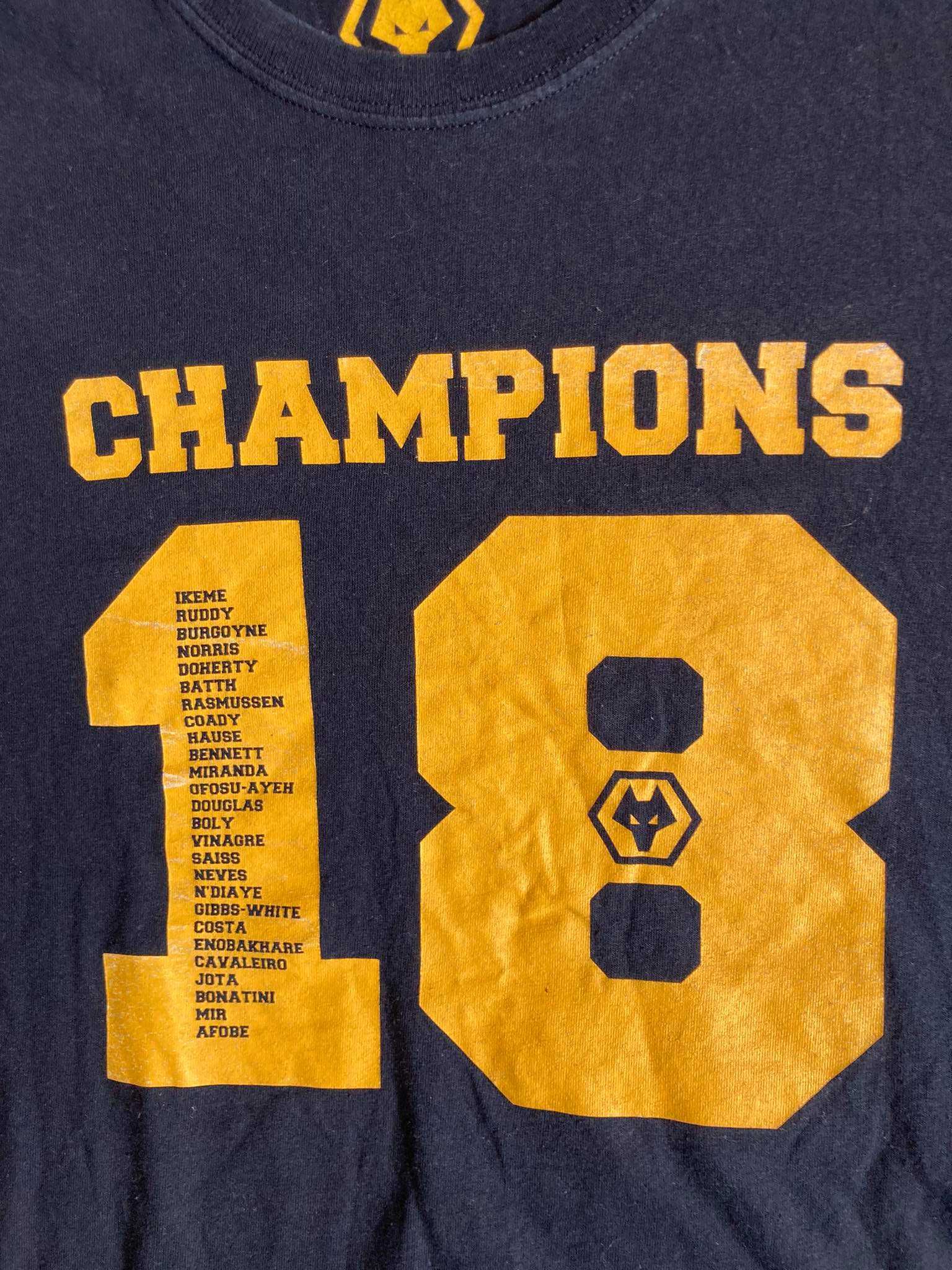 T-shirt Wolverhampton Wanderers 18 Champions Roz. XL