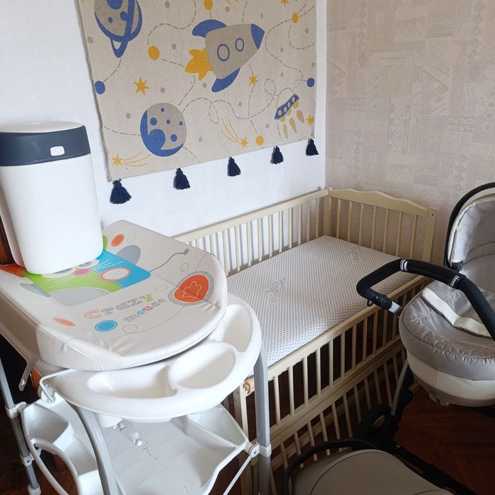 Коляска 3в1, ліжечко, пеленатор, ванночка, молоковідсмоктувач + бонус