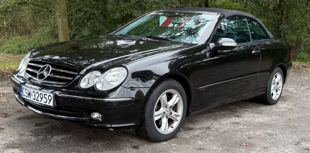 **Mercedes Benz CLK 200K 163km, W209, cabrio, skóry, automat**