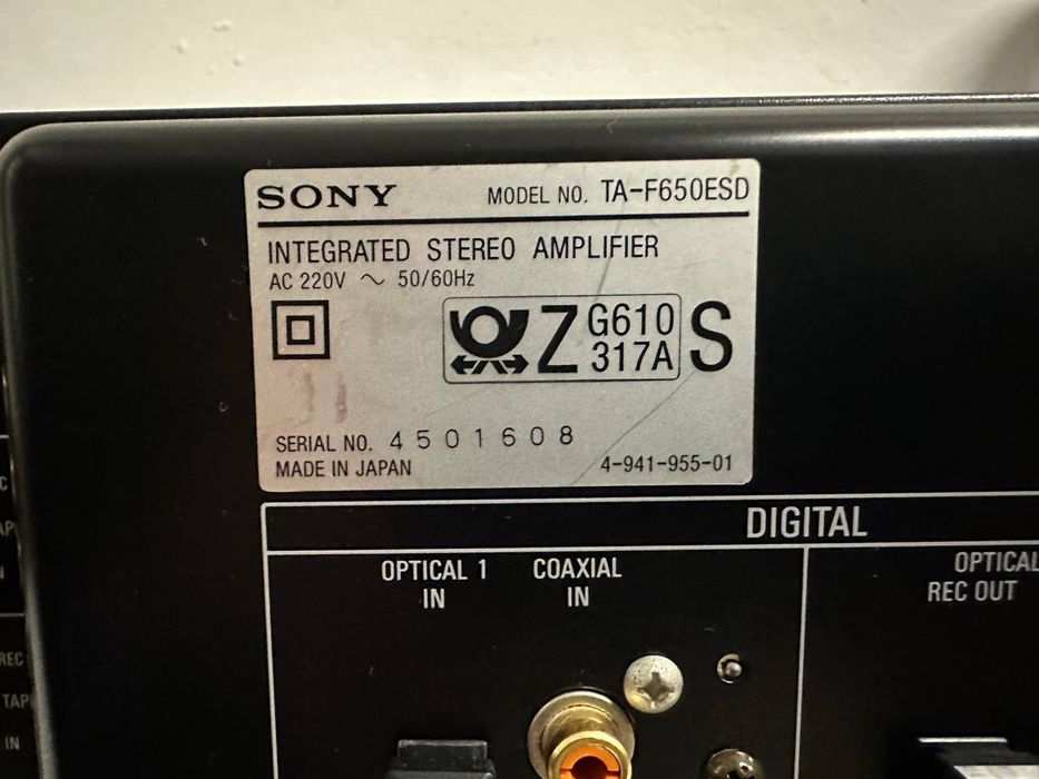 Stereo Wzmacniacz Sony TA F 650 ESD, 2* 160 Wat!
