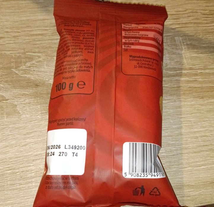 Orzeszki ziemne paprykowe