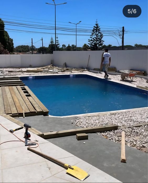 Deck em pinho macico tratado