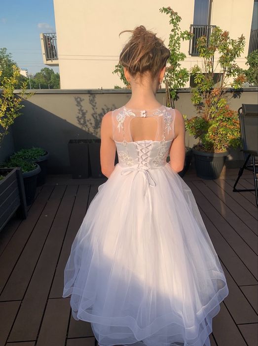 Sukienka  biala komunia