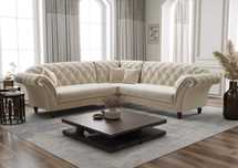 Narożnik Royal Chesterfield Glamour Elegancki Wygodny VeroLux