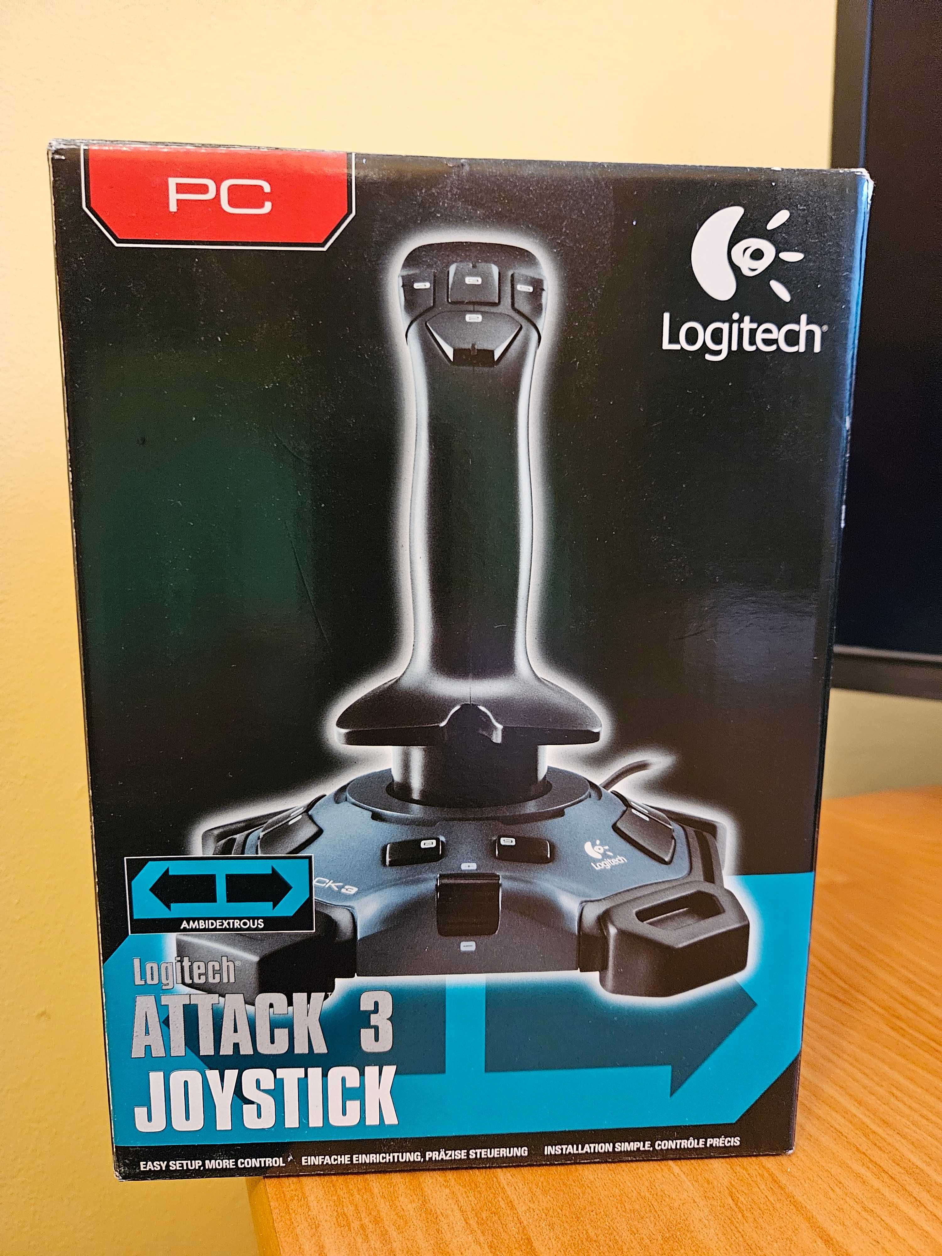 Joystick Logitech Attack 3 w pudełku