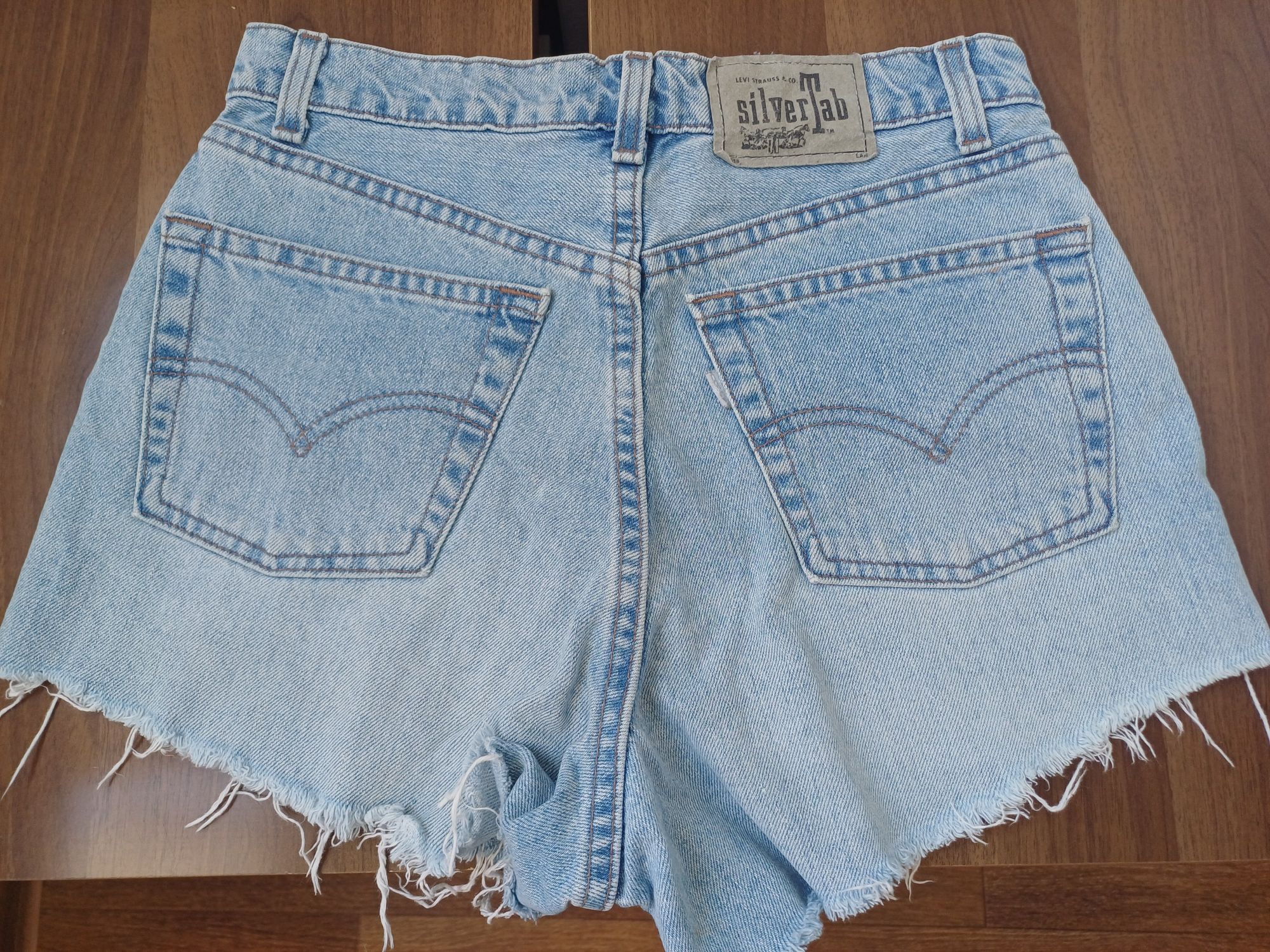 Женские джинсовые мини шорты LEVIS Silver Tab ориг made in USA 28 разм