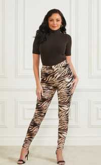Spodnie damskie skinny wzorzyste zebra Guess S
