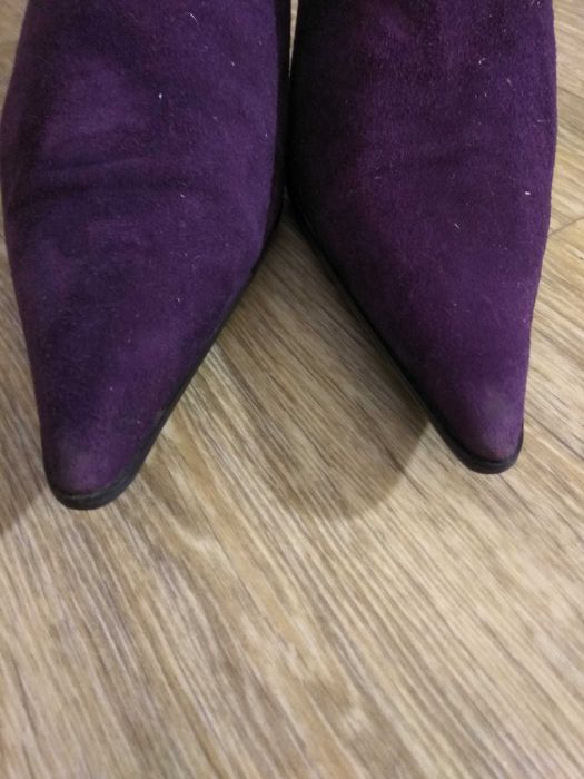 Сапоги натуральная замша фирма Ellenka. Размер 40