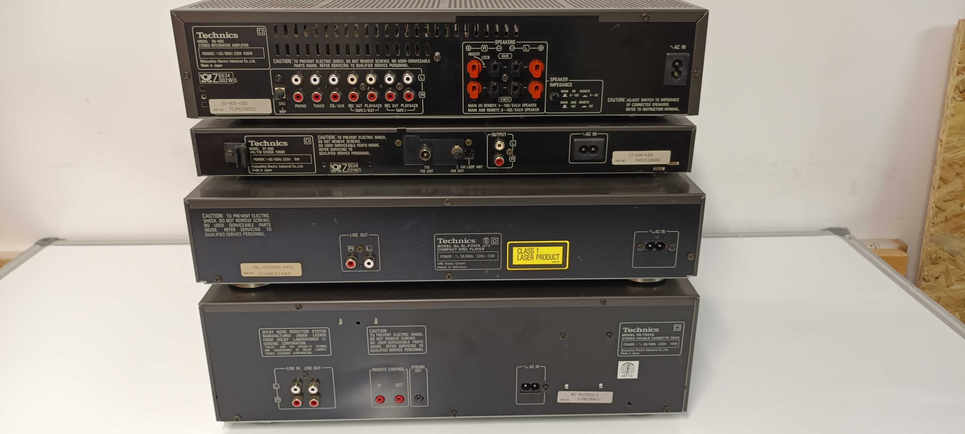 Wieża Technics SU-800 ST-600 SL-P202A RS-TR255 kolumny SB-HD70 Super s