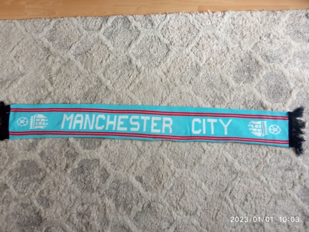 Szalik Manchester City Anglia oldschool retro jednostronny