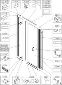 Nowe drzwi prysznicowe Sanplast DJ2/FREE II-100cm sbW0