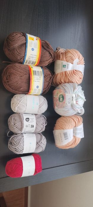 Lã de várias cores