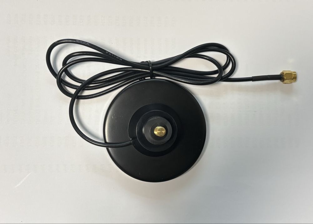 Base magnetica para antena c/ ligação tipo N femea + cabo para RP- SMA