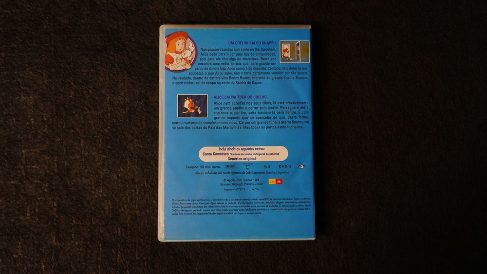 DVD - Alice no País das Maravilhas - 1984, Volume 1