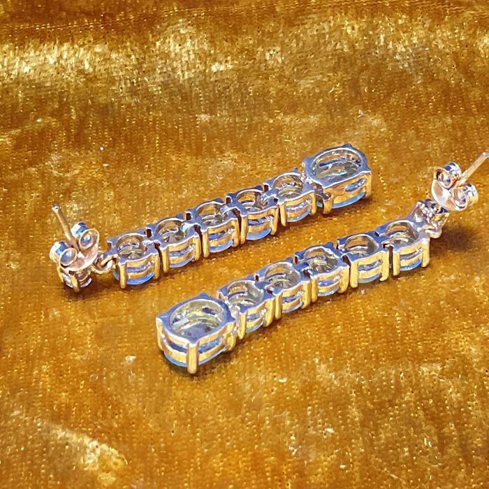 Brincos prata 925 banho ouro 4,5 cm