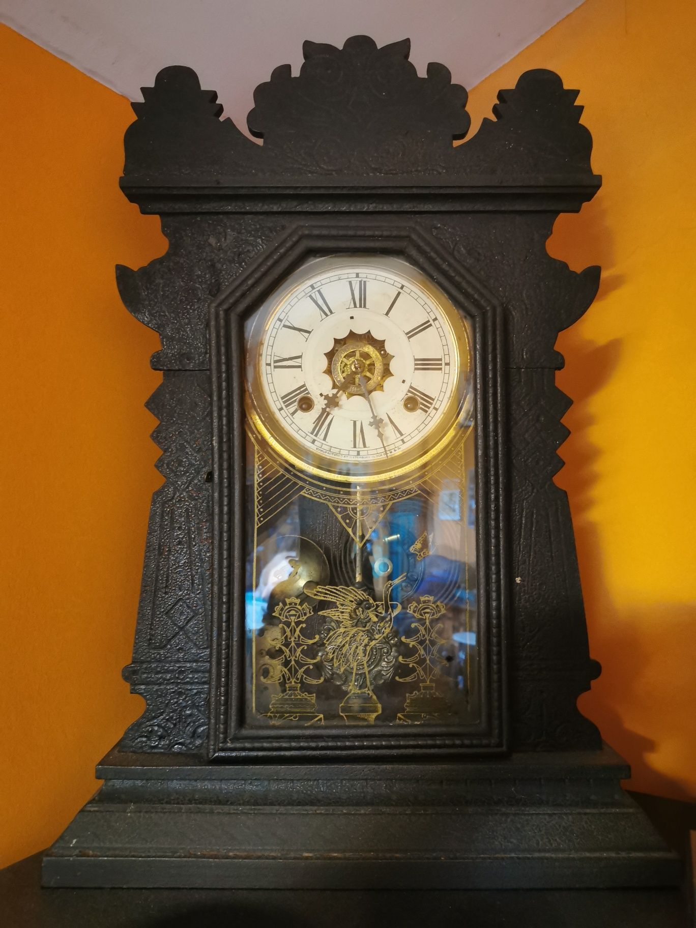 Relógio antigo madeira