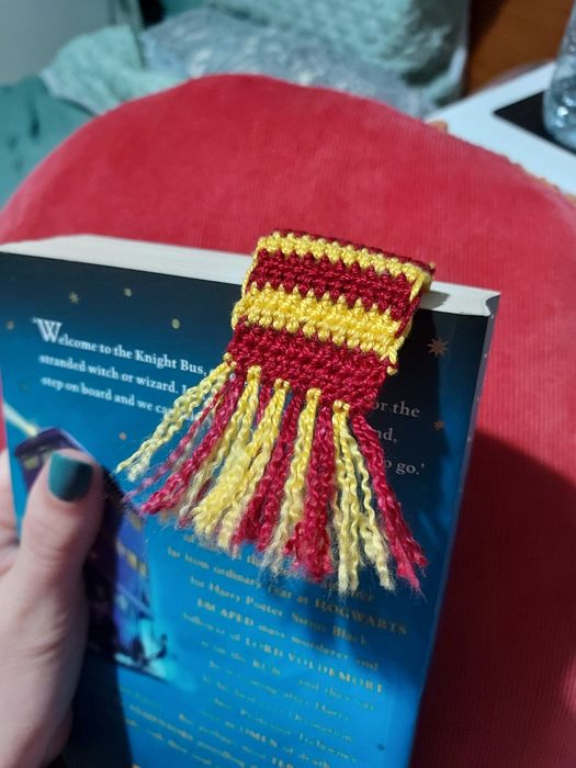Marcador de Livro - Gryffindor - Harry Potter - Crochet