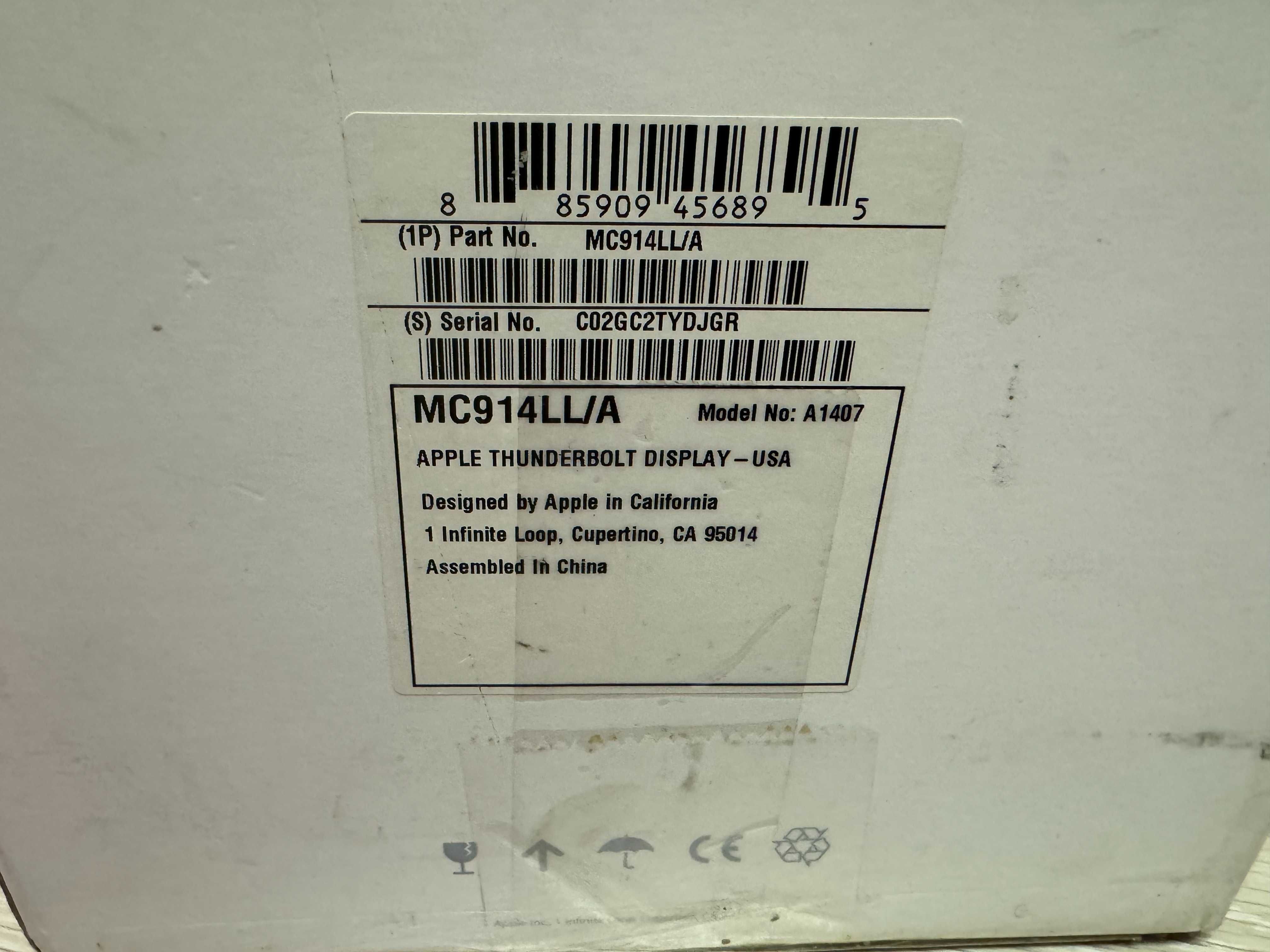 Apple Thunderbolt Display MC914LL/A (Монітор)