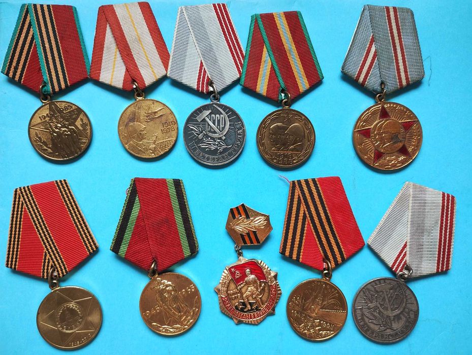 Zestaw medali radzieckich, zsrr.
