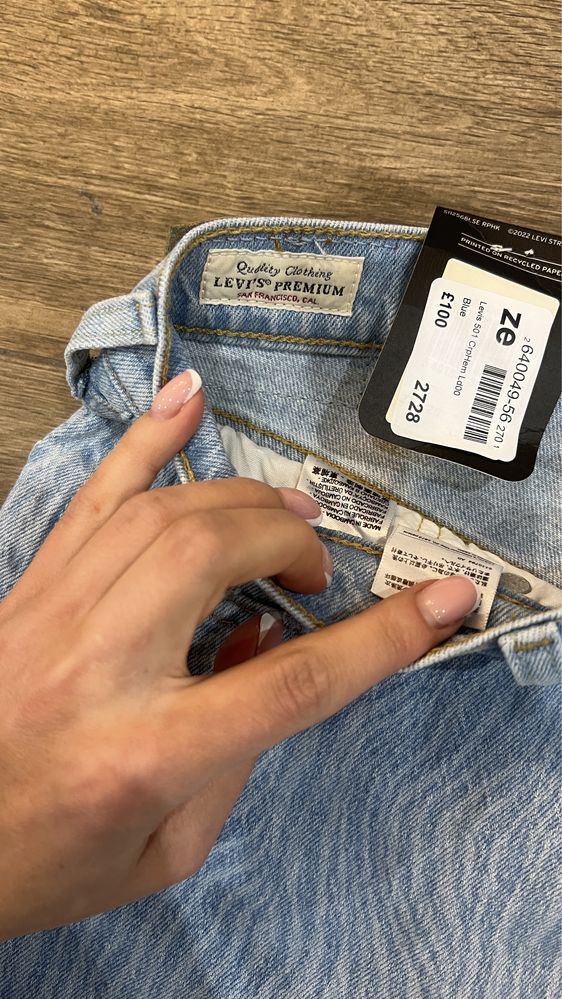 Жіночі джинси Levi’s 501 Blue W25/28