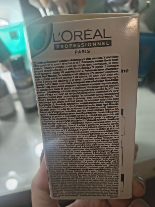 Zestaw Loreal professionnel molecular repair hair kit