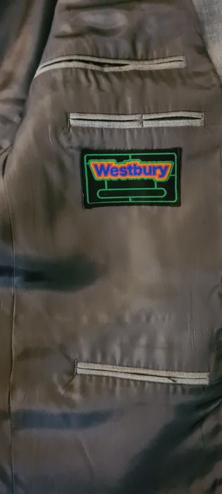 Garnitur męski xl szary metaliczny