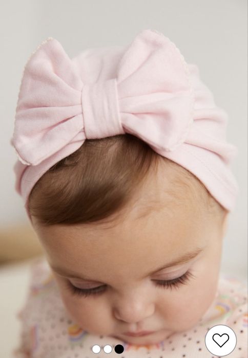 Шапка солошка тюрбан для дівчинки немовля 6-9міс