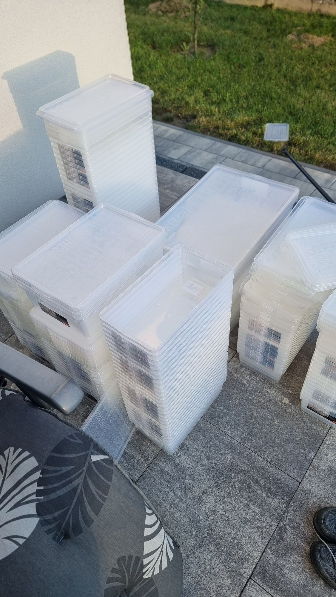 Pudełko na buty kozaki Plast Team pudło do przechowywaniai