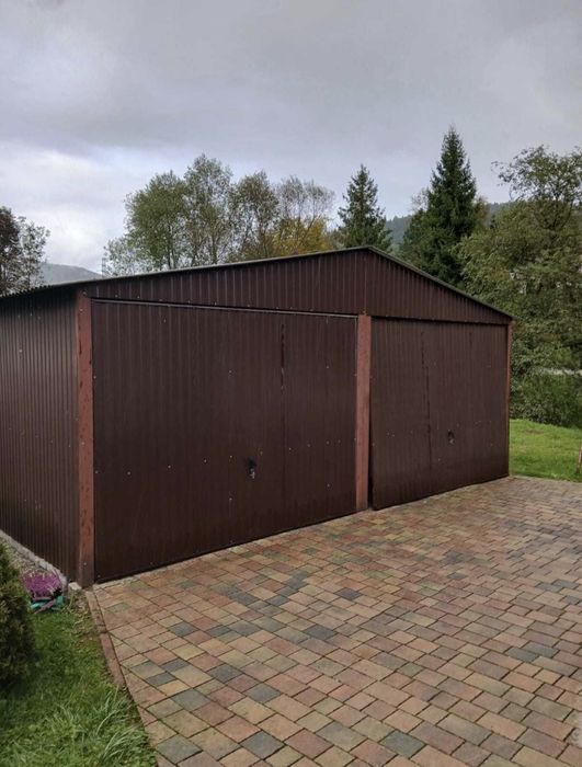 Garaż blaszany dwustanowiskowy 6x5
