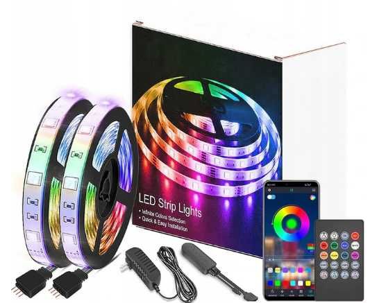 Taśma LED Muzyczna 20M RGB 5050 Bluetooth Sterowane Aplikacją Mobilna