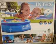 Intex basen easy jet z pompą + zestaw czyszczący