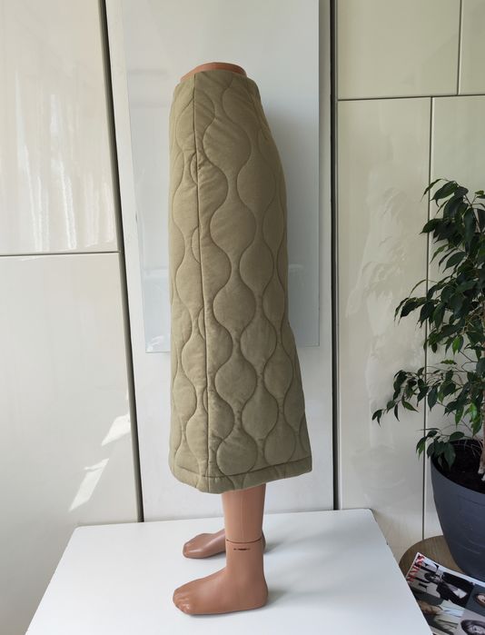 Zara стьобана бавовняна спідниця міді S/M/L