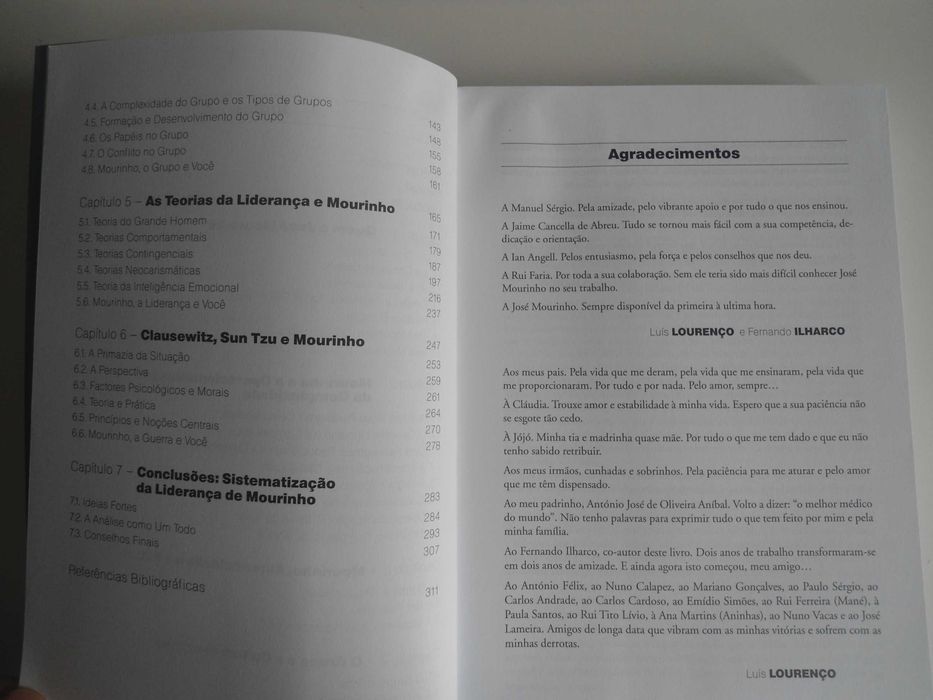 Liderança As lições de Mourinho por Luís Lourenço e outro