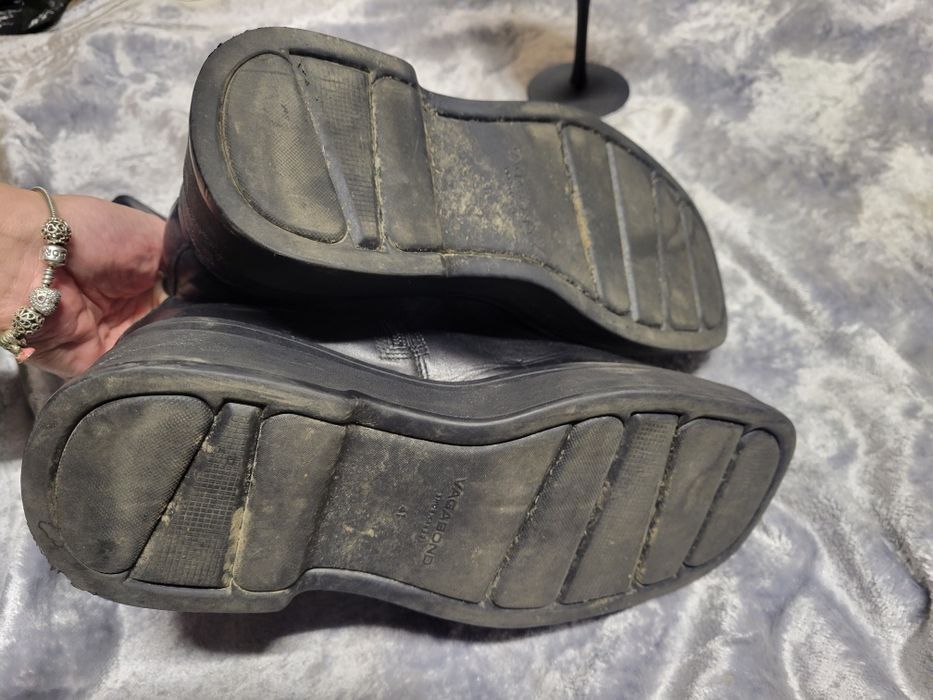 Шкіряні черевики vagabond 41 жіночі ботинки кожаные сапоги